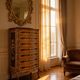Wooden bedroom suite with inlays in mid-century Italian style, by Pacifici Prete, Rome.