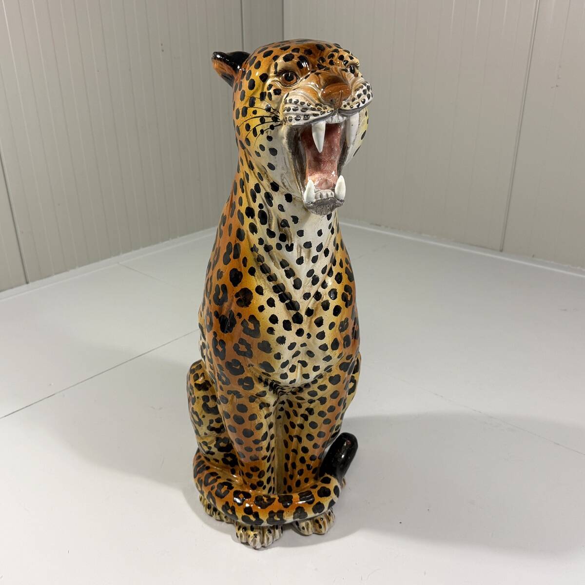 Large Italian ceramic leopard 1970’s