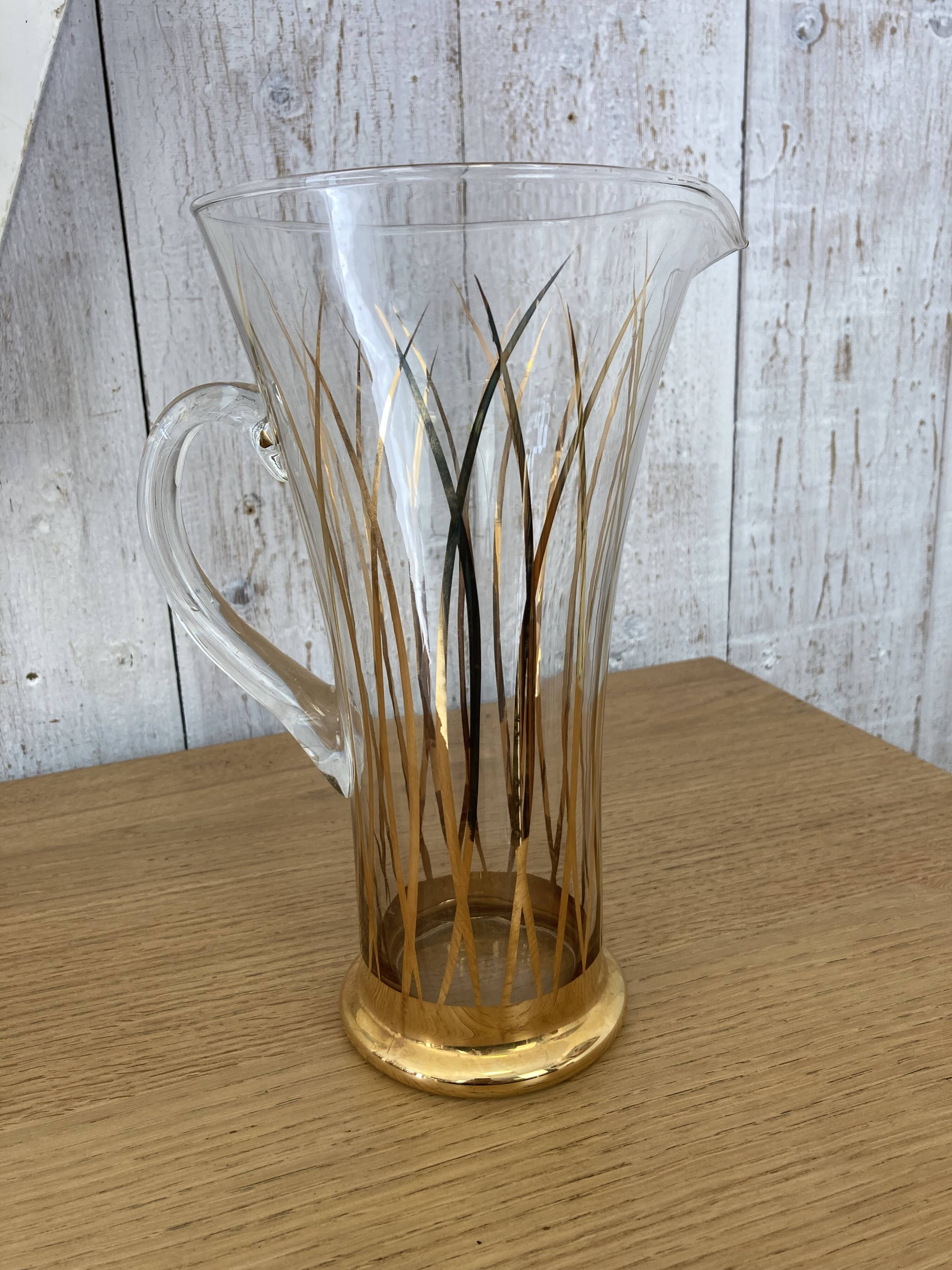 Service de 6 verres et carafe assortie