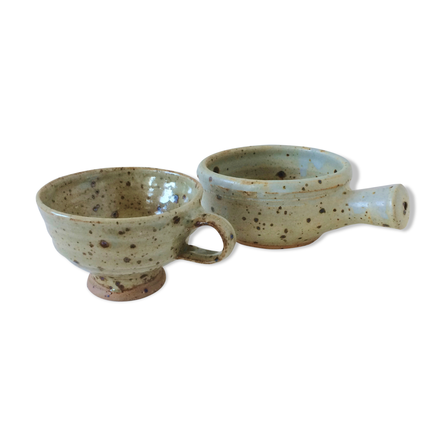 Gustave Tiffoche 70s Pyrets Sandstone Cup Lot