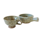 Gustave Tiffoche 70s Pyrets Sandstone Cup Lot