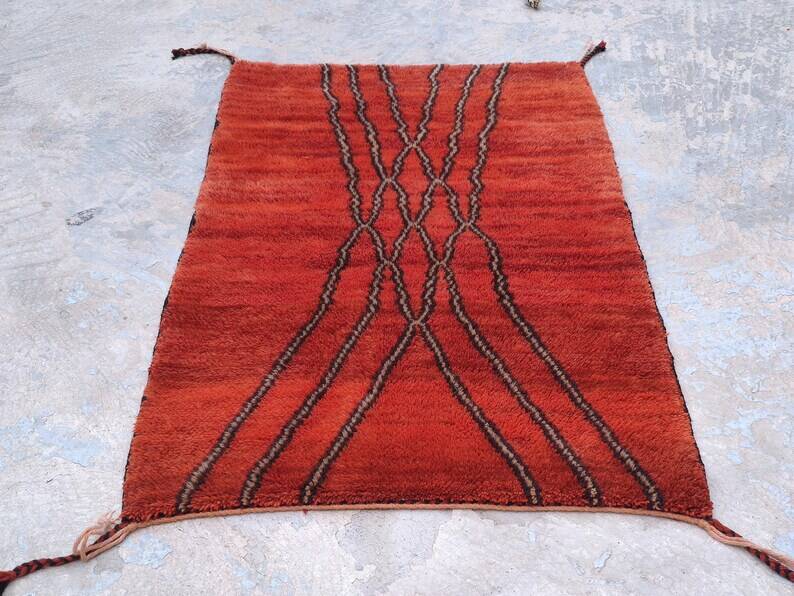 Moroccan Beber rug, Mrirt rug 150/250cm