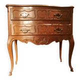 Louis XV style solid oak chest of drawers