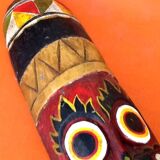 African / Tribal hanging mask (large model) Carved and colored wood