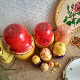 Set of 12 Russian nesting dolls - vintage