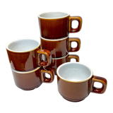 Set of 6 tiled coffee cups