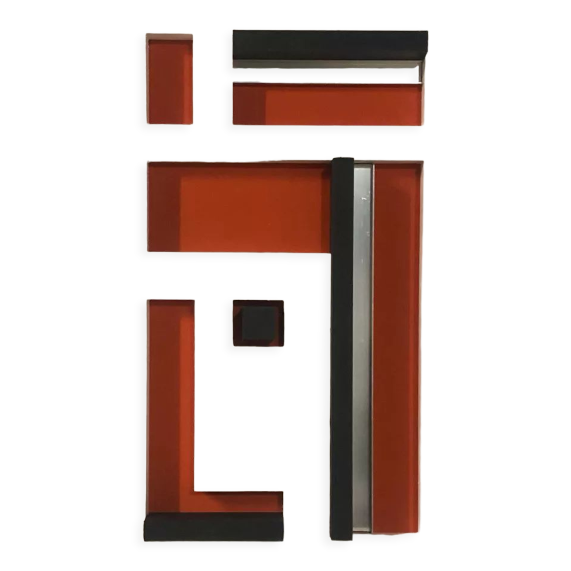 Geometric abstraction painting