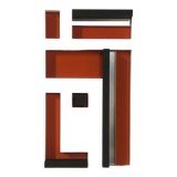 Geometric abstraction painting