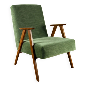 Classic green olive structural armchair like Chierowski