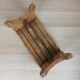Wooden footrest bench