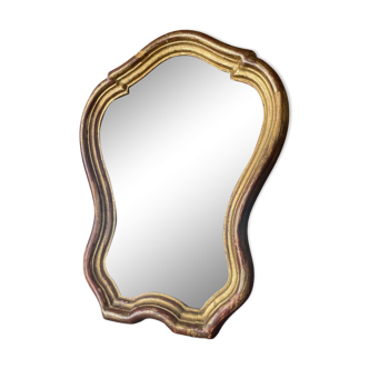 Miroir baroque doré à poser ancien