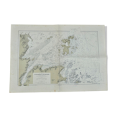 Ancient marine map of the island of Brehat and its surroundings