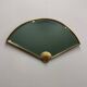 Deknudt fan-shaped mirror with gilded shell motif, Belgium, 1980s