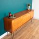 Retro Teak 1960s Long Meredew Sideboard On Hairpin Legs