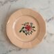 Set of 10 hand-painted plates - Sarreguemines