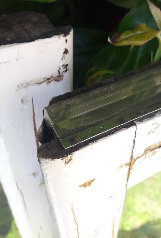 Lot of 4 oak windows H141xL112/117cm old small panes