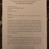 18th-century commode in rosewood and amaranth veneer from Fontainebleau.