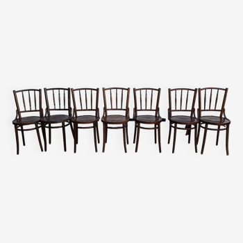 Thonet or Fischel bistro chair set of 7