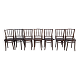 Thonet or Fischel bistro chair set of 7