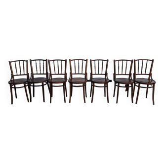Thonet or Fischel bistro chair set of 7