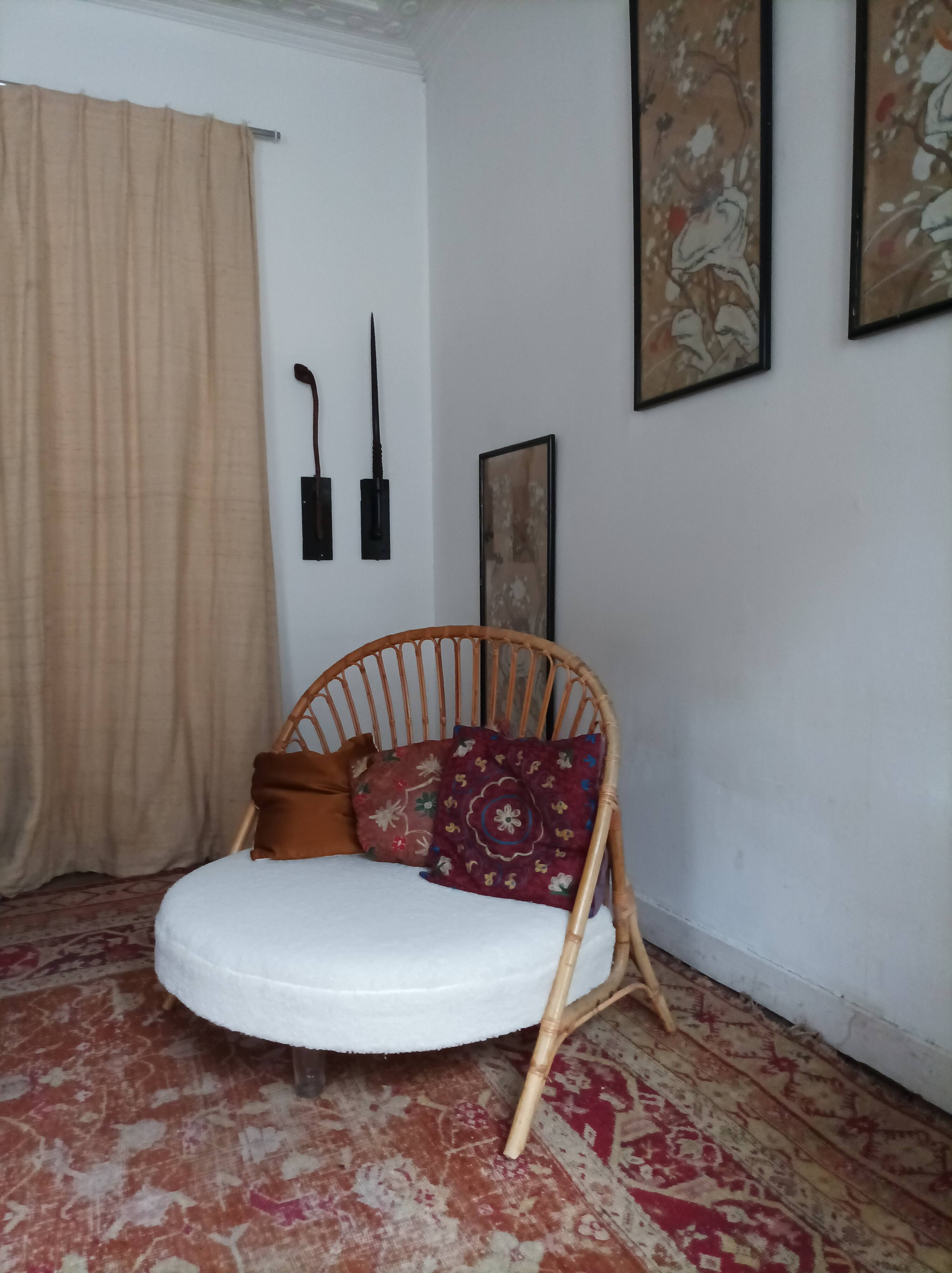 Rattan armchair from the 60s