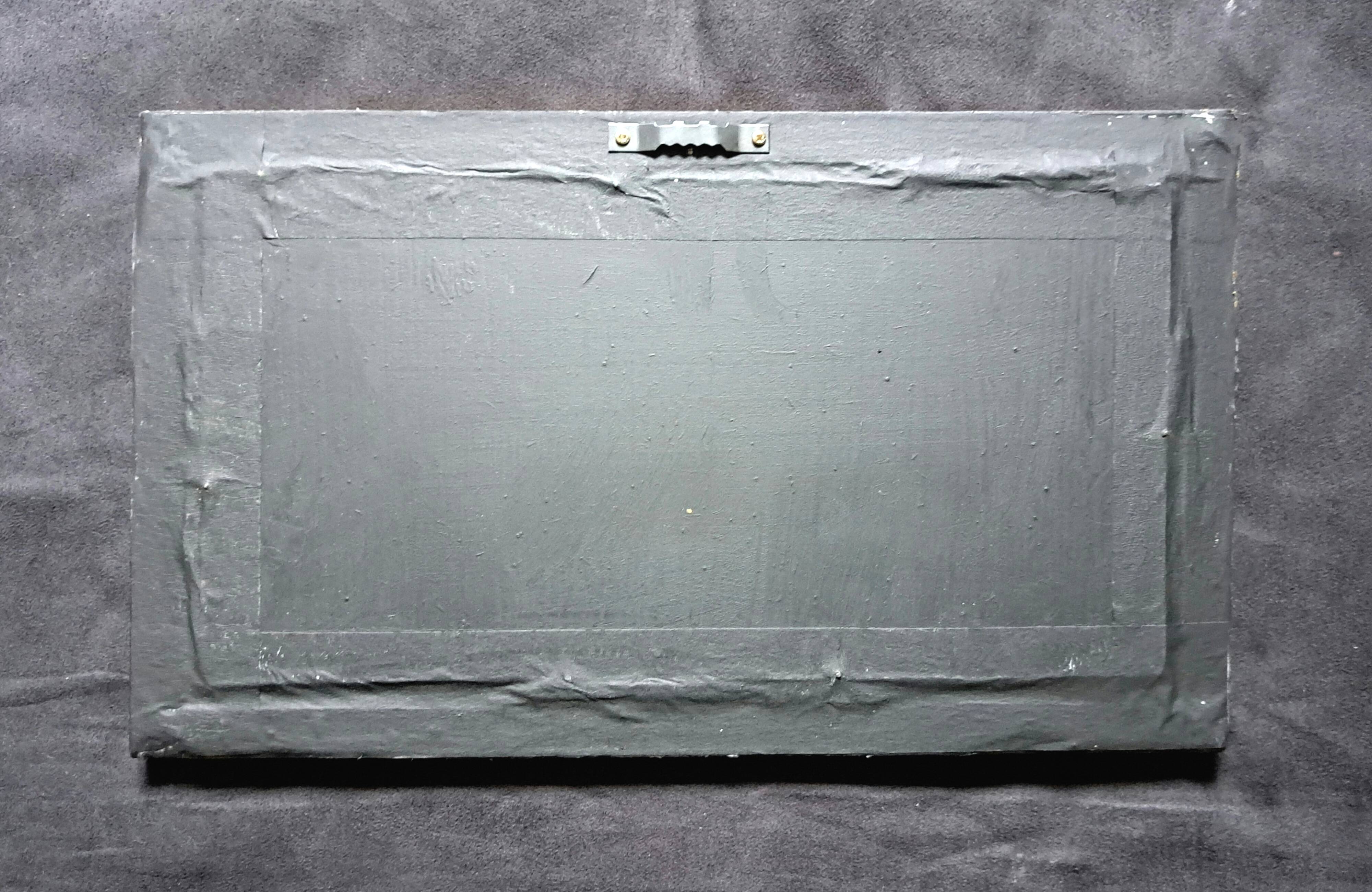 Post-Impressionist painting by Louis VALLET, oil on cardboard, Norman seascape.