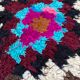 Azilal vintage wool and handmade cotton rug 90x160 cm