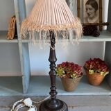Chiseled metal lamp base