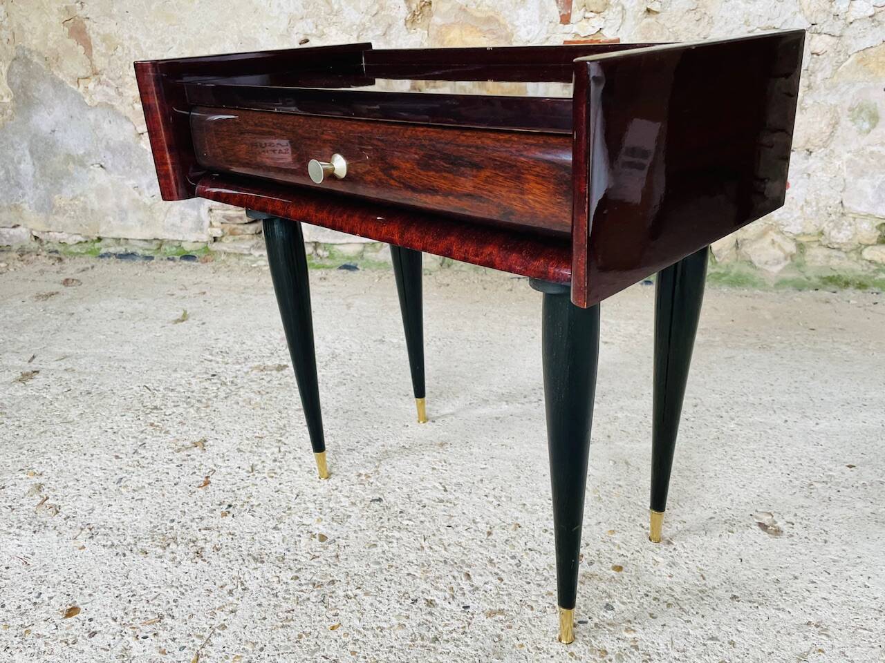 Vintage rosewood bedside table by NF, circa 1960s