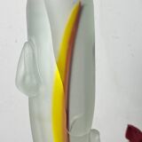 Vase in opaque glass paste