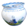 Small round vase HR Quimper - Breton and floral decoration - 10 x 11 cm