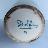 Pitcher in glazed stoneware signed Dolfi