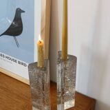 Pair of Scandinavian Iittala "Arkipelago" candlesticks by Timo Sarpaneva