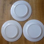 3 Yoplait advertising plates - The 3 musketeers