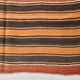 4x7 Kilim Terracotta Red & Orange Striped Turkish Vintage Kilim Rug
