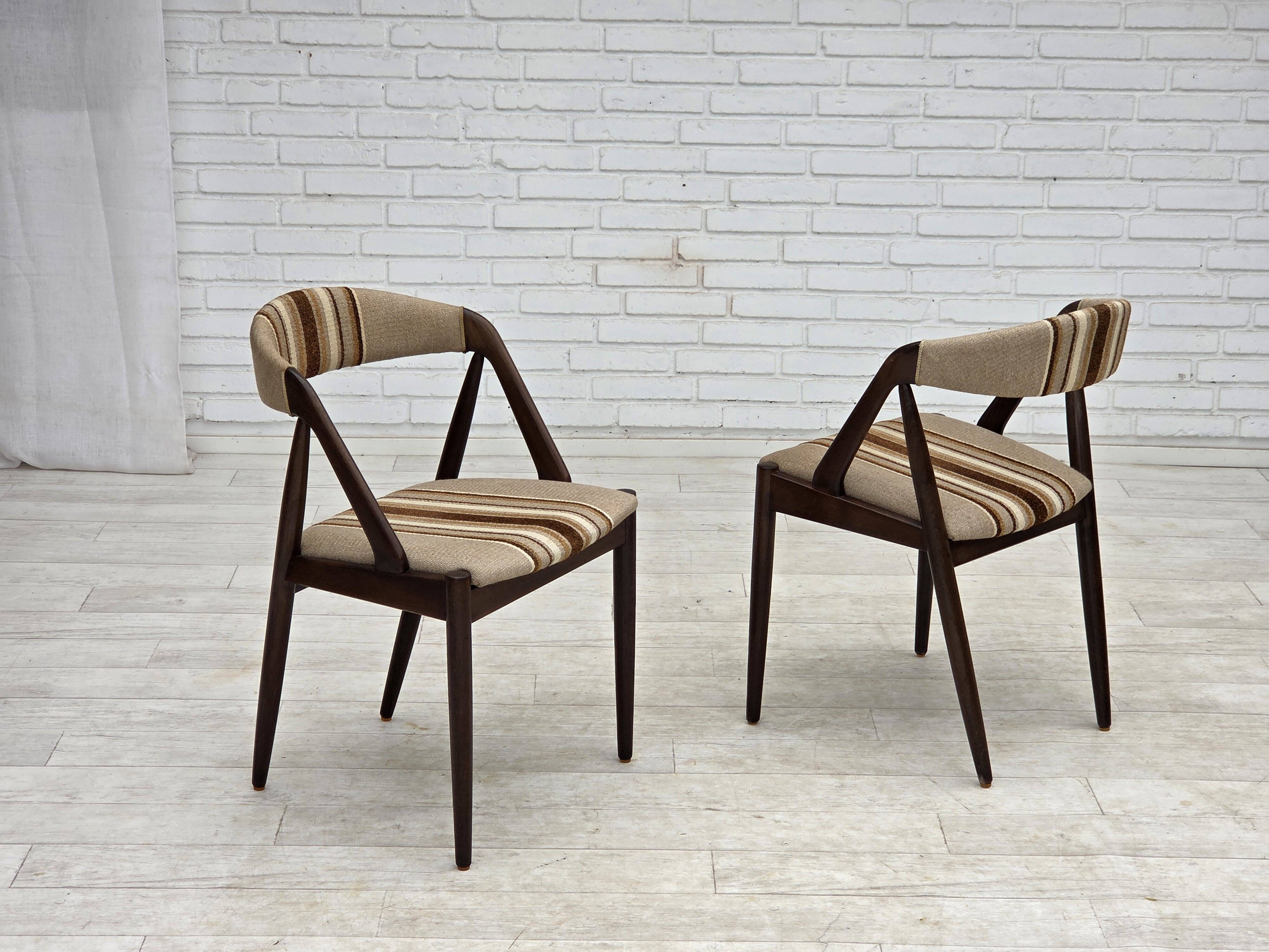 960s, Danish design by Kai Kristensen, model 31, pair of armchairs.