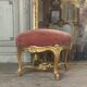Louis XV Style Footrest in Carved and Gilded Wood Circa 1880