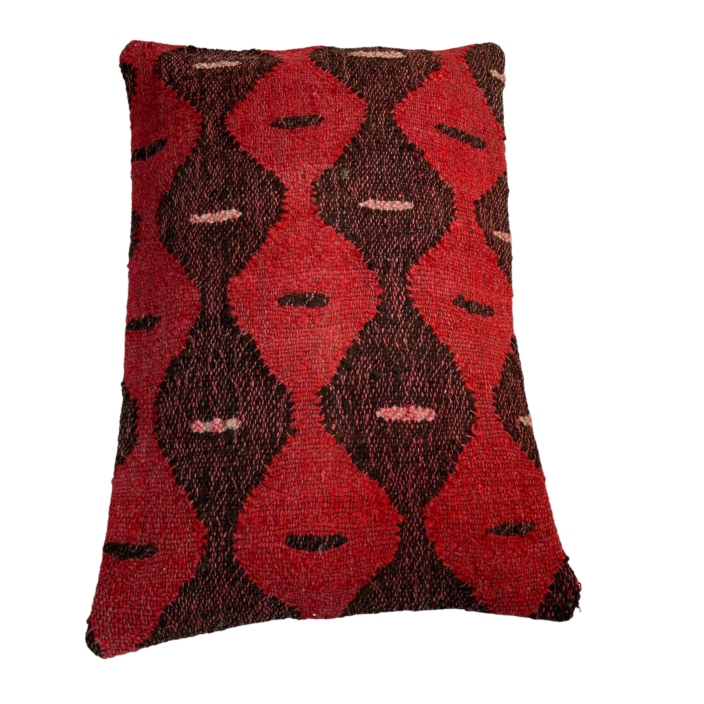 Vintage turkish kilim cushion cover, 30 x 50 cm