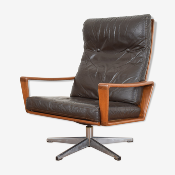 Swivel lounge chair by Arne Wahl Iversen for Komfort, 1960s