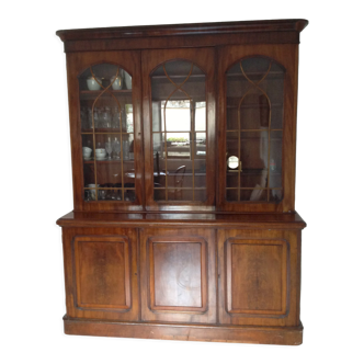 Large Victorian mahogany bookcase