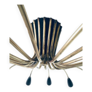Sputnik 18-Arm Ceiling Lamp from Kaiser Leuchten, Germany, 1950s