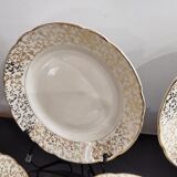 White and golden dessert plates Villeroy and Boch
