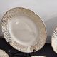 White and golden dessert plates Villeroy and Boch