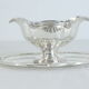 Victor Saglier gravy boat in silver metal