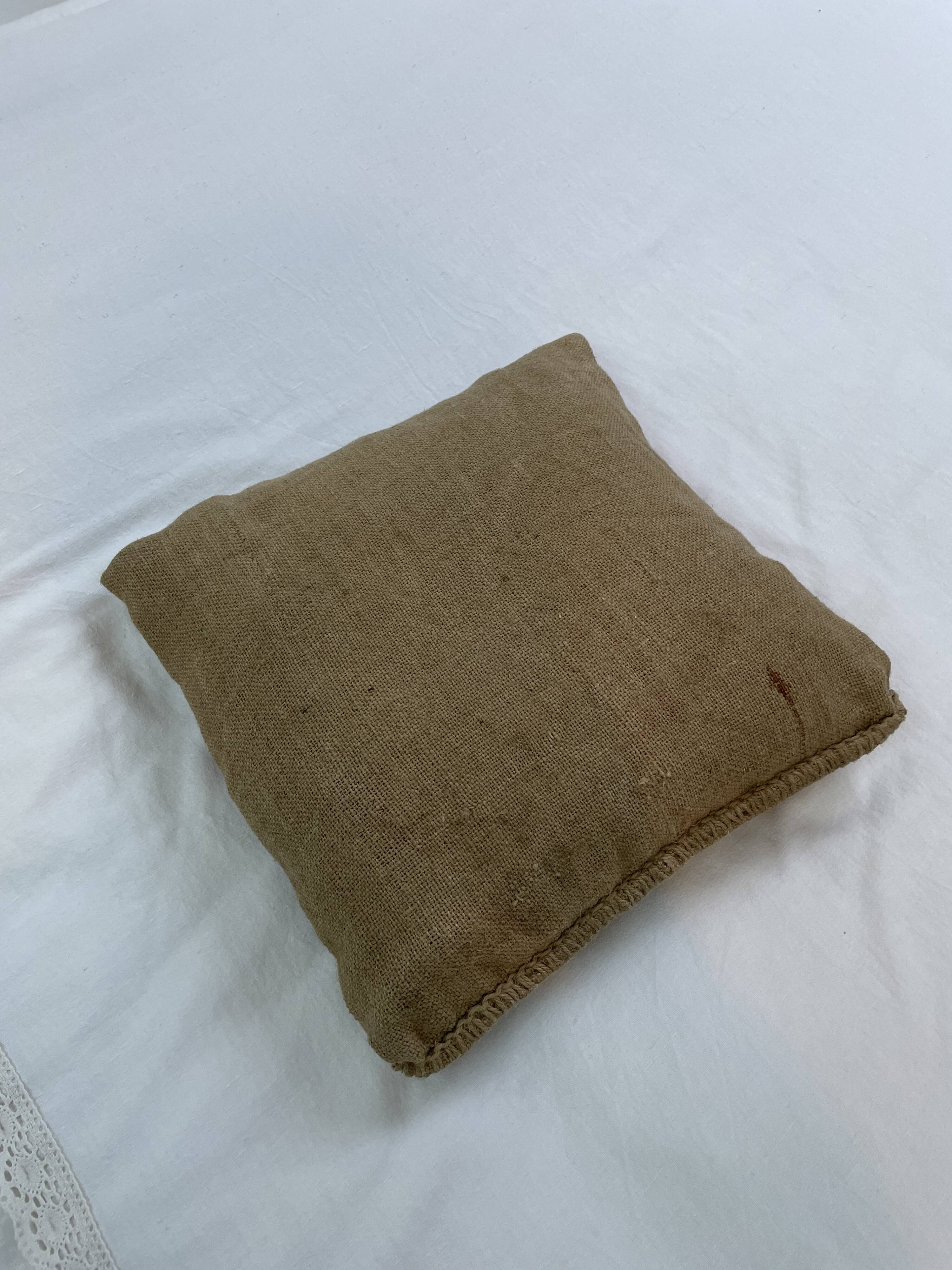Burlap cushion - Potasse d'Alsace - 37 cm * 37 cm