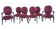 Ensemble salon fauteuils et chaises médaillon style Louis XV