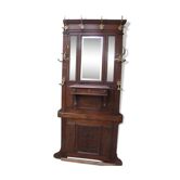 Entrance cloakroom with vintage mirror coat rack 50s