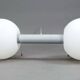 Large contemporary pendant light "Oxygen" by Delta Light