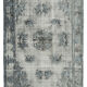 Hand-knotted antique turkish 1970s 172 cm x 264 cm grey carpet