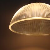 Vintage prismatic glass pendant light